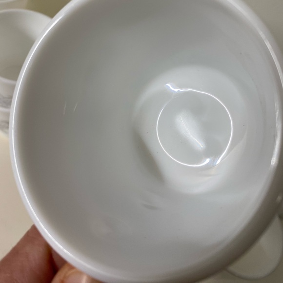 Set of 8 vintage Corning coffee/tea cups Grey Rose pattern - Picture 5 of 8